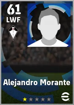 Alejandro Morante eFootball 2026 player card — 61 OVR LWF