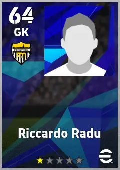 Riccardo Radu eFootball 2026 player card — 64 OVR GK