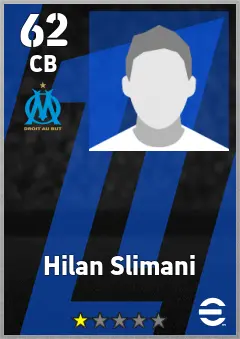 Hilan Slimani eFootball 2026 player card — 62 OVR CB