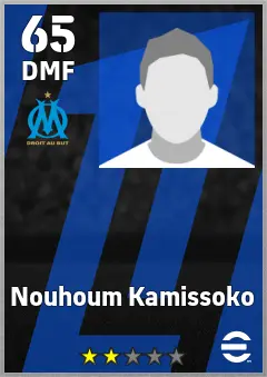 Nouhoum Kamissoko eFootball 2026 player card — 65 OVR DMF