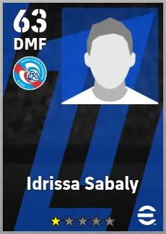 Idrissa Sabaly eFootball 2026 player card — 63 OVR DMF