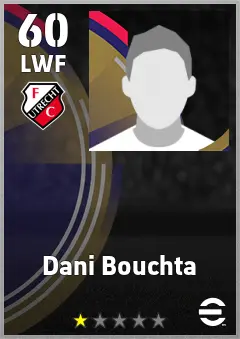 Dani Bouchta eFootball 2026 player card — 60 OVR LWF