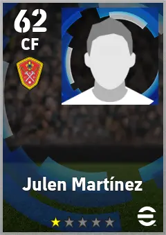 Julen Martinez eFootball 2026 player card — 62 OVR CF