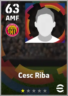 Cesc Riba eFootball 2026 player card — 63 OVR AMF