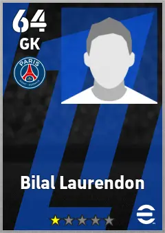 Bilal Laurendon eFootball 2026 player card — 64 OVR GK
