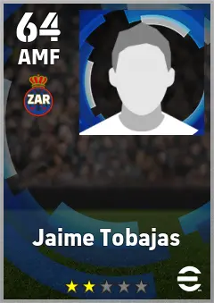 Jaime Tobajas eFootball 2026 player card — 64 OVR AMF