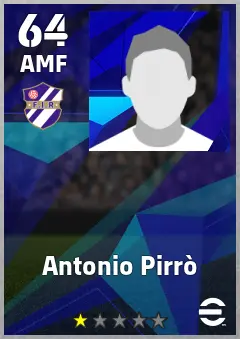 Antonio Pirro eFootball 2026 player card — 64 OVR AMF