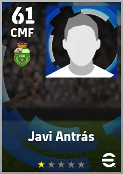Javi Antras eFootball 2026 player card — 61 OVR CMF