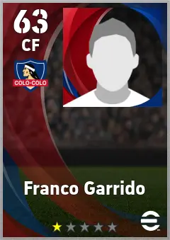 Franco Garrido eFootball 2026 player card — 63 OVR CF