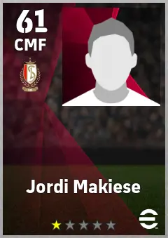 Jordi Makiese eFootball 2026 player card — 61 OVR CMF