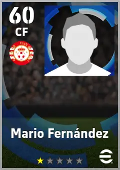 Mario Fernandez eFootball 2026 player card — 60 OVR CF