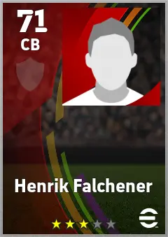 Henrik Falchener eFootball 2026 player card — 71 OVR CB