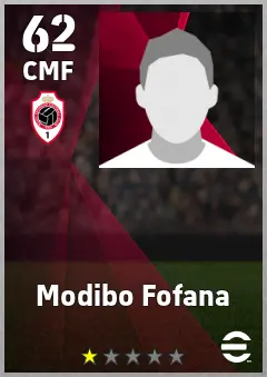 Modibo Fofana eFootball 2026 player card — 62 OVR CMF