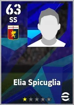Elia Spicuglia eFootball 2026 player card — 63 OVR SS