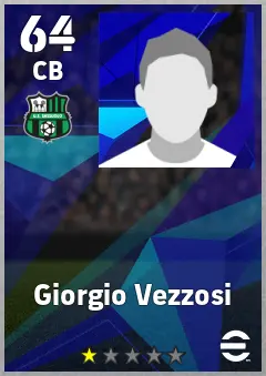 Giorgio Vezzosi eFootball 2026 player card — 64 OVR CB