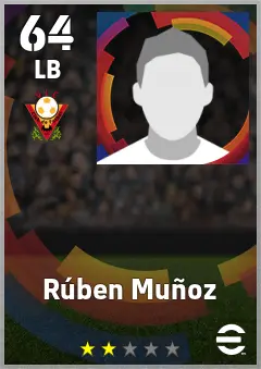 Ruben Munoz eFootball 2026 player card — 64 OVR LB
