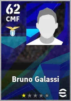 Bruno Galassi eFootball 2026 player card, 62 OVR CMF