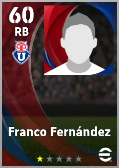 Franco Fernandez eFootball 2026 player card, 60 OVR RB
