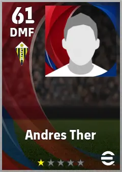 Andres Ther eFootball 2026 player card, 61 OVR DMF