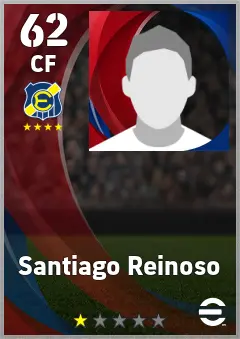 Santiago Reinoso eFootball 2026 player card, 62 OVR CF
