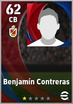 Benjamin Contreras eFootball 2026 player card, 62 OVR CB