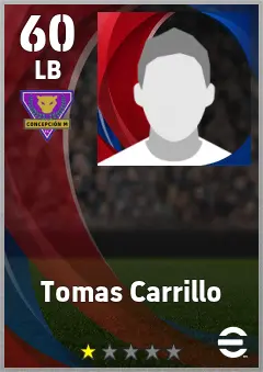 Tomas Carrillo eFootball 2026 player card, 60 OVR LB