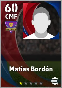 Matias Bordon eFootball 2026 player card, 60 OVR CMF