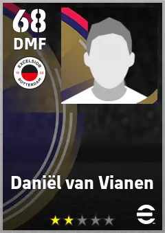Daniel van Vianen eFootball 2026 player card, 68 OVR DMF