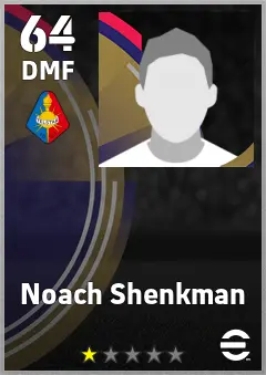 Noach Shenkman eFootball 2026 player card, 64 OVR DMF