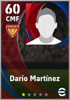 Dario Martinez eFootball 2026 player card, 60 OVR CMF