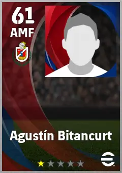 Agustin Bitancurt eFootball 2026 player card, 61 OVR AMF