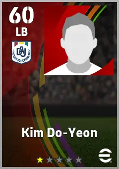 Kim Do-Yeon eFootball 2026 player card, 60 OVR LB