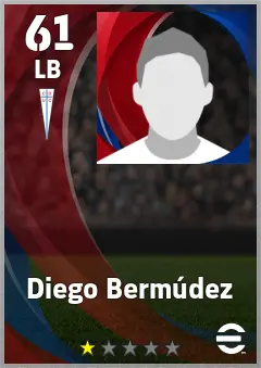Diego Bermudez eFootball 2026 player card, 61 OVR LB