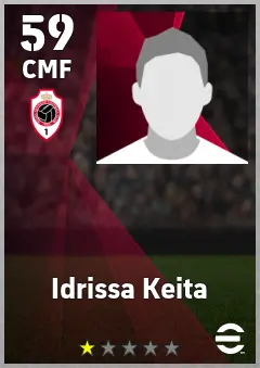 Idrissa Keita eFootball 2026 player card, 59 OVR CMF