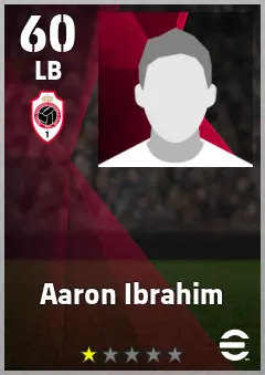Aaron Ibrahim eFootball 2026 player card, 60 OVR LB