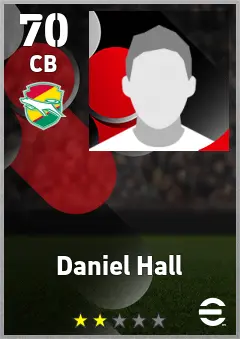 Daniel Hall eFootball 2026 player card, 70 OVR CB