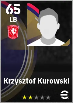 Krzysztof Kurowski eFootball 2026 player card, 65 OVR LB