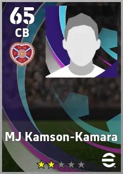 MJ Kamson-Kamara eFootball 2026 player card, 65 OVR CB