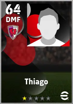 Thiago eFootball 2026 player card, 64 OVR DMF
