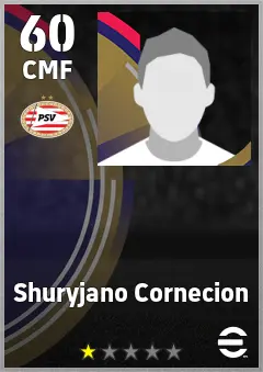 Shuryjano Cornecion eFootball 2026 player card, 60 OVR CMF