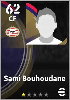 Sami Bouhoudane eFootball 2026 player card, 62 OVR CF