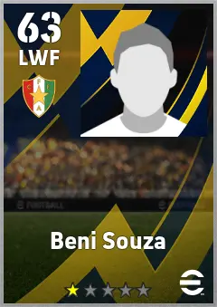 Beni Souza eFootball 2026 player card, 63 OVR LWF
