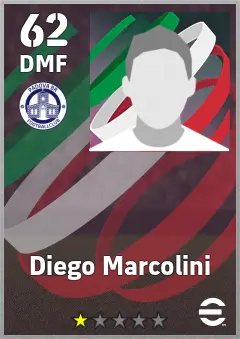 Diego Marcolini eFootball 2026 player card, 62 OVR DMF