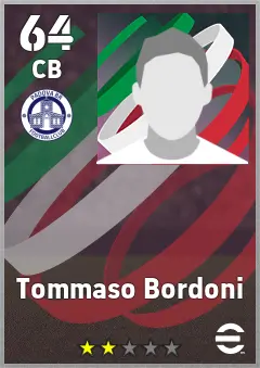 Tommaso Bordoni eFootball 2026 player card, 64 OVR CB
