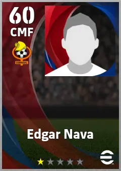 Edgar Nava eFootball 2026 player card, 60 OVR CMF