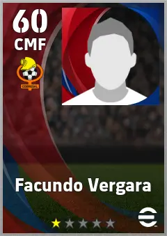 Facundo Vergara eFootball 2026 player card, 60 OVR CMF