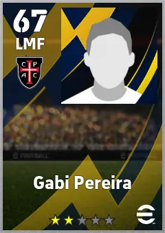Gabi Pereira eFootball 2026 player card, 67 OVR LMF
