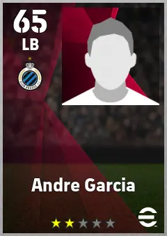 Andre Garcia eFootball 2026 player card, 65 OVR LB