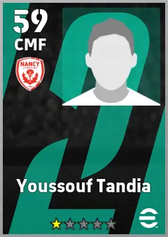 Youssouf Tandia eFootball 2026 player card, 59 OVR CMF
