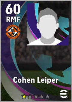 Cohen Leiper eFootball 2026 player card, 60 OVR RMF